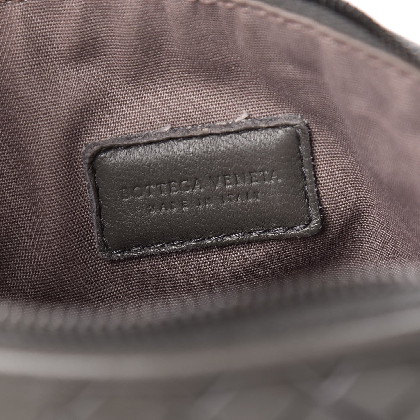 Nappa Intrecciato Cosmetic Pouch Grey