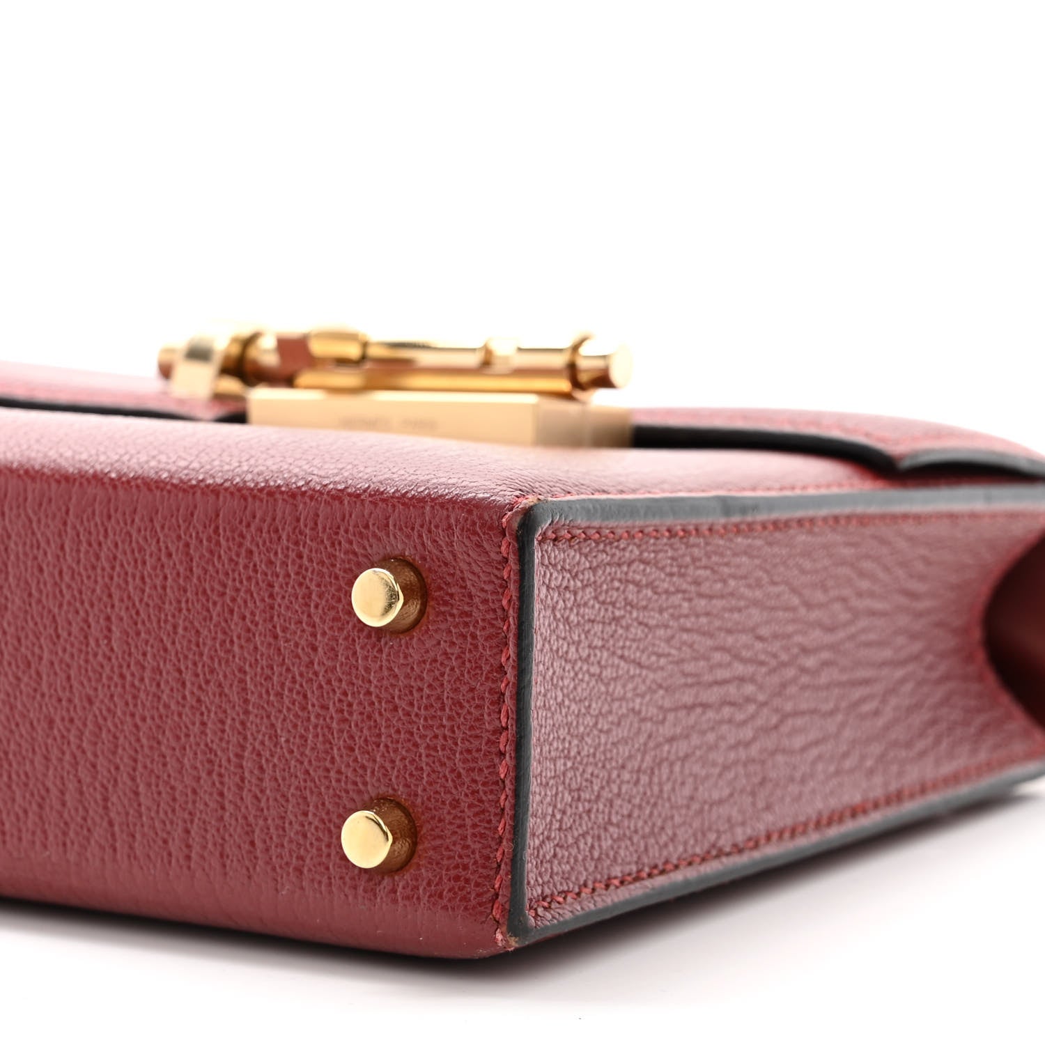 Hermes Chevre Mysore Mini Verrou Chaine Bag Rouge H 10 of 11