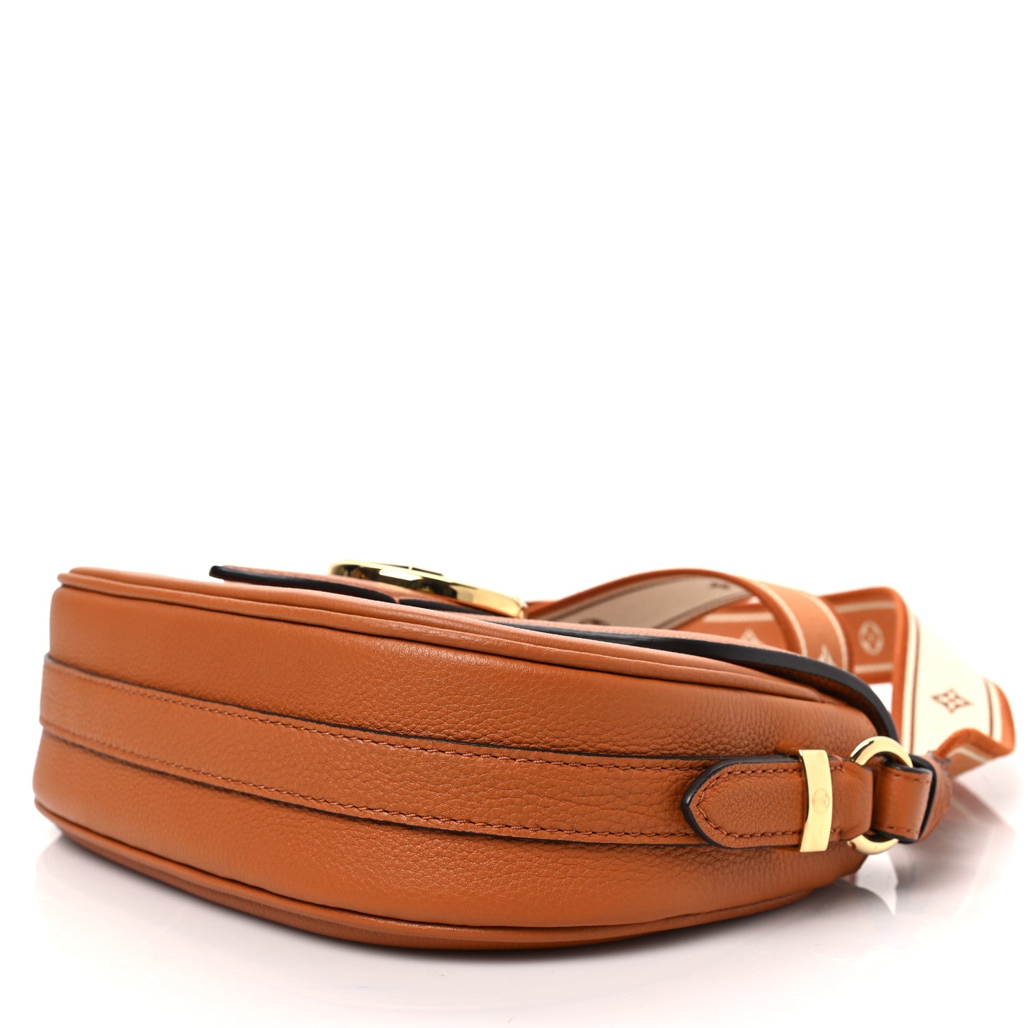 Louis Vuitton Grained Calfskin LV Pont 9 Soft MM Golden Siena 6 of 7