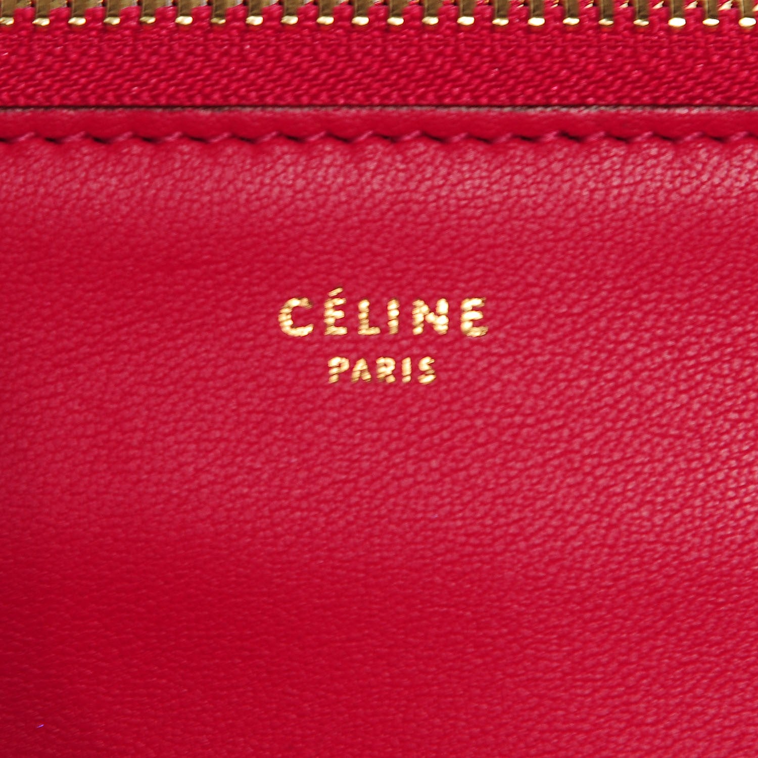 Celine Lambskin Small Trio Crossbody Bag Fuchsia 6 of 9