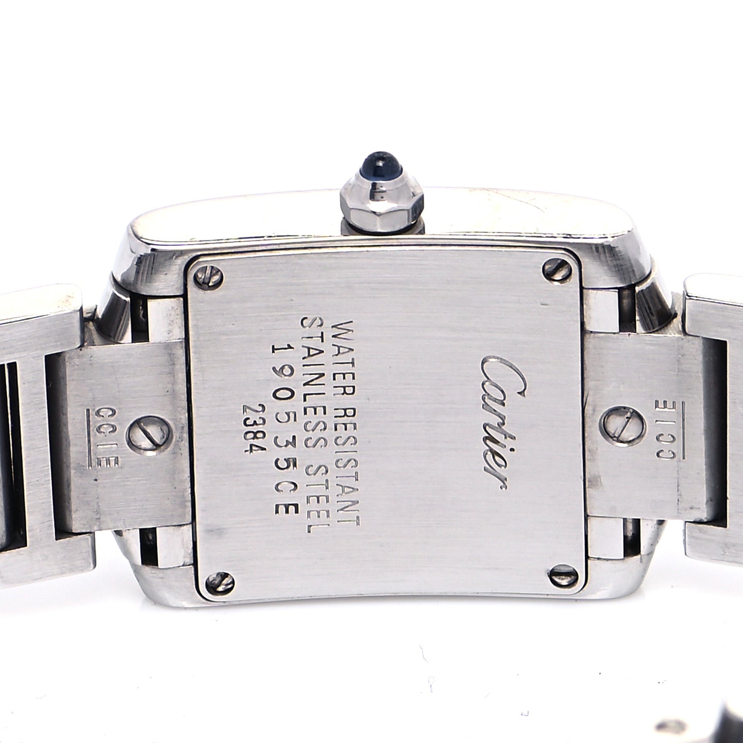 Stainless Steel 20mm Tank Francaise Quartz Watch