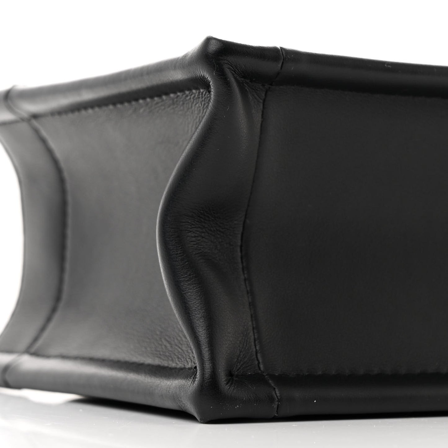 Calfskin Macrocannage Mini Book Tote Black