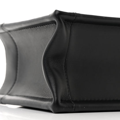 Christian Dior Calfskin Macrocannage Mini Book Tote Black 9 of 10