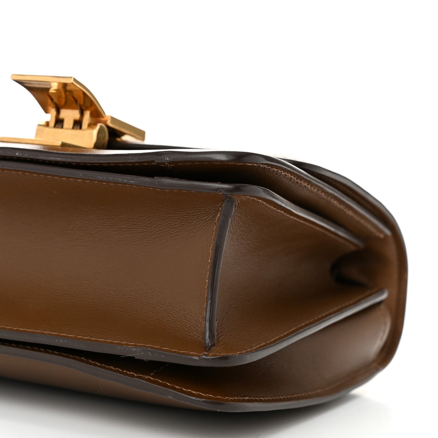 Smooth Calfskin Small Classic Box Flap Bag Camel