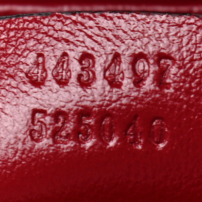 Gucci Monogram Azalea Calfskin Matelasse Diagonal Small GG Marmont Shoulder Bag Beige Ebony New Cherry Red 6 of 6