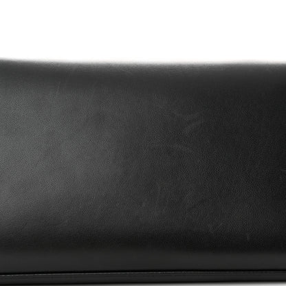 Saint Laurent Smooth Calfskin Tri-Metal Cassandre Wallet On Chain WOC Black 12 of 12