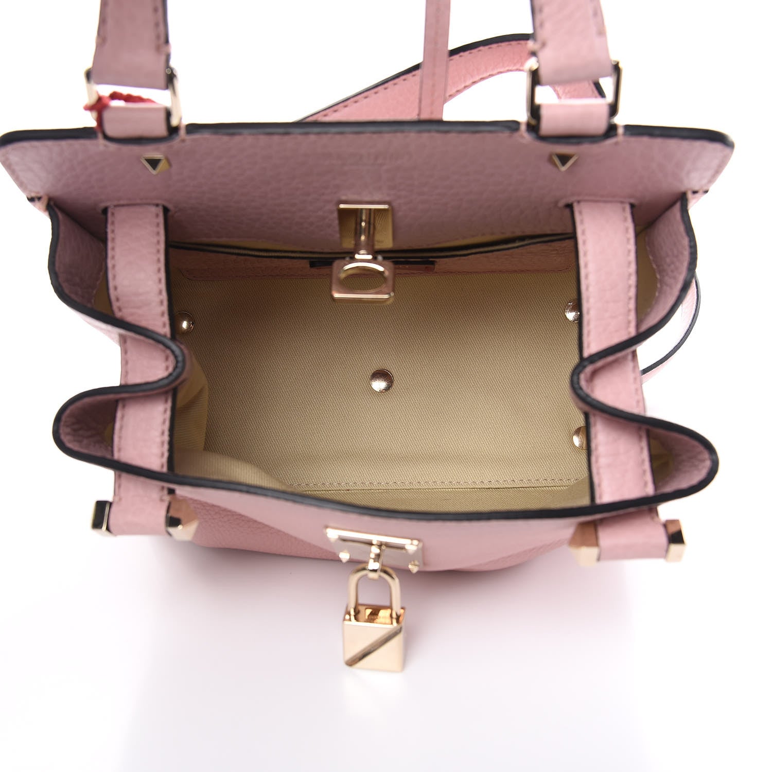 Valentino Garavani Pebbled Calfskin Small Joylock Satchel Loto 5 of 11
