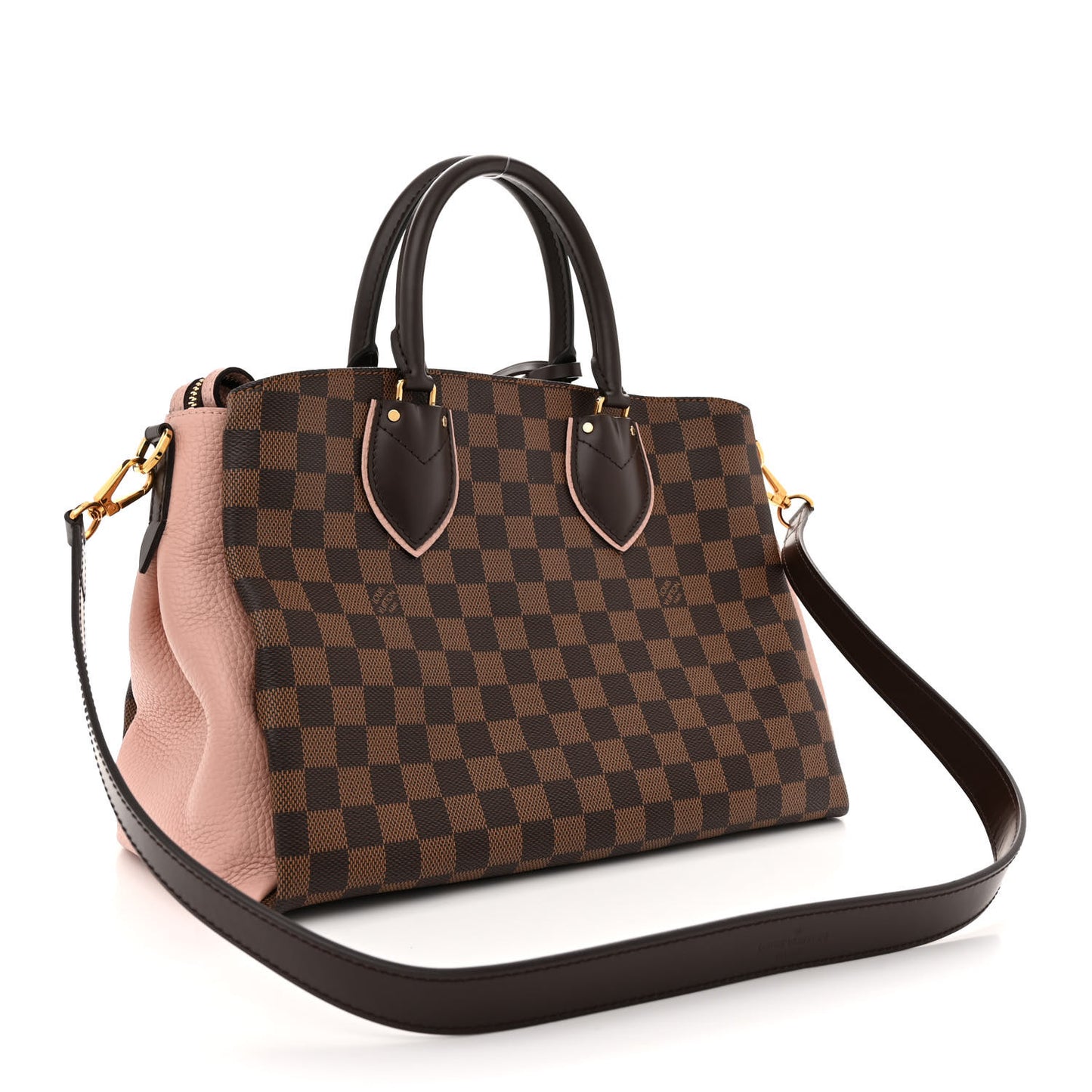 Cuir Taurillon Damier Ebene Normandy Magnolia