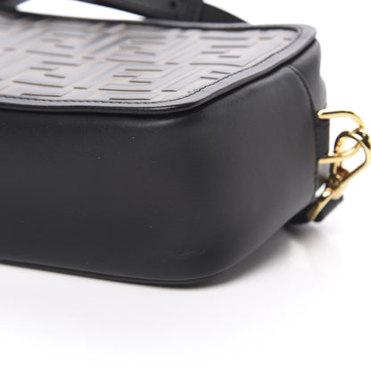 Fendi Vitello Century Bi-Color FF 1974 Embossed Mini Camera Case Maya Black 9 of 9