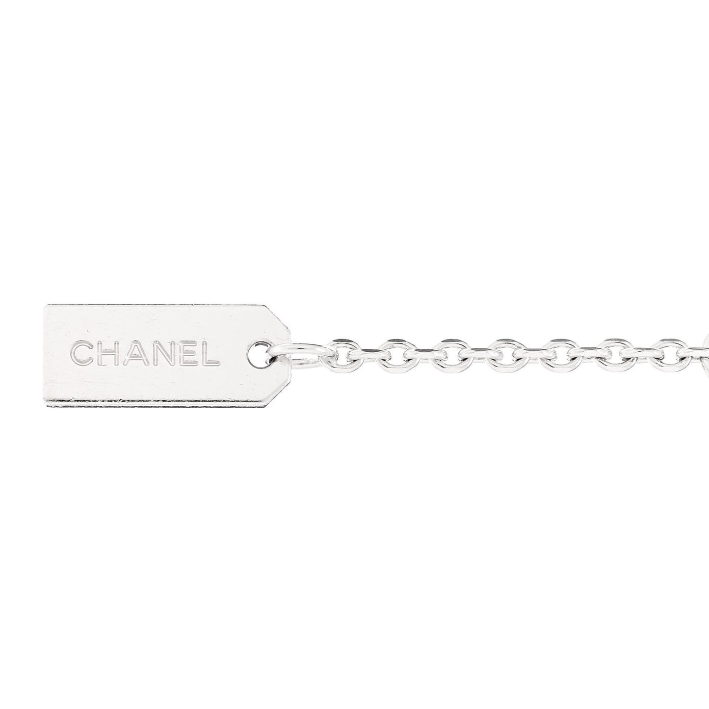 18K White Gold Diamond Eternal No 5 Necklace