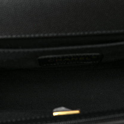 Chanel Caviar Quilted Medium Boy Flap Black 5 of 9