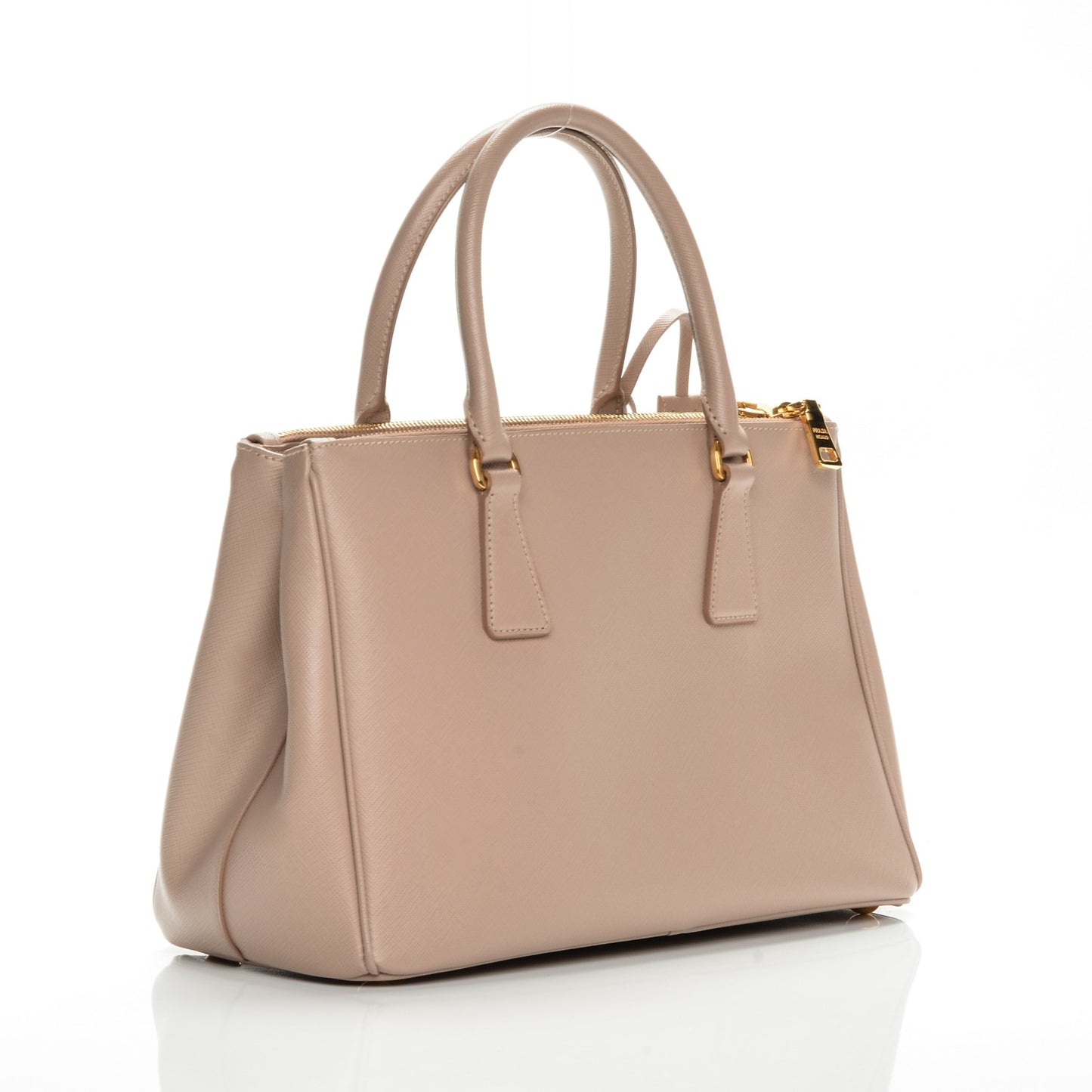Saffiano Small Galleria Double Zip Tote Cammeo