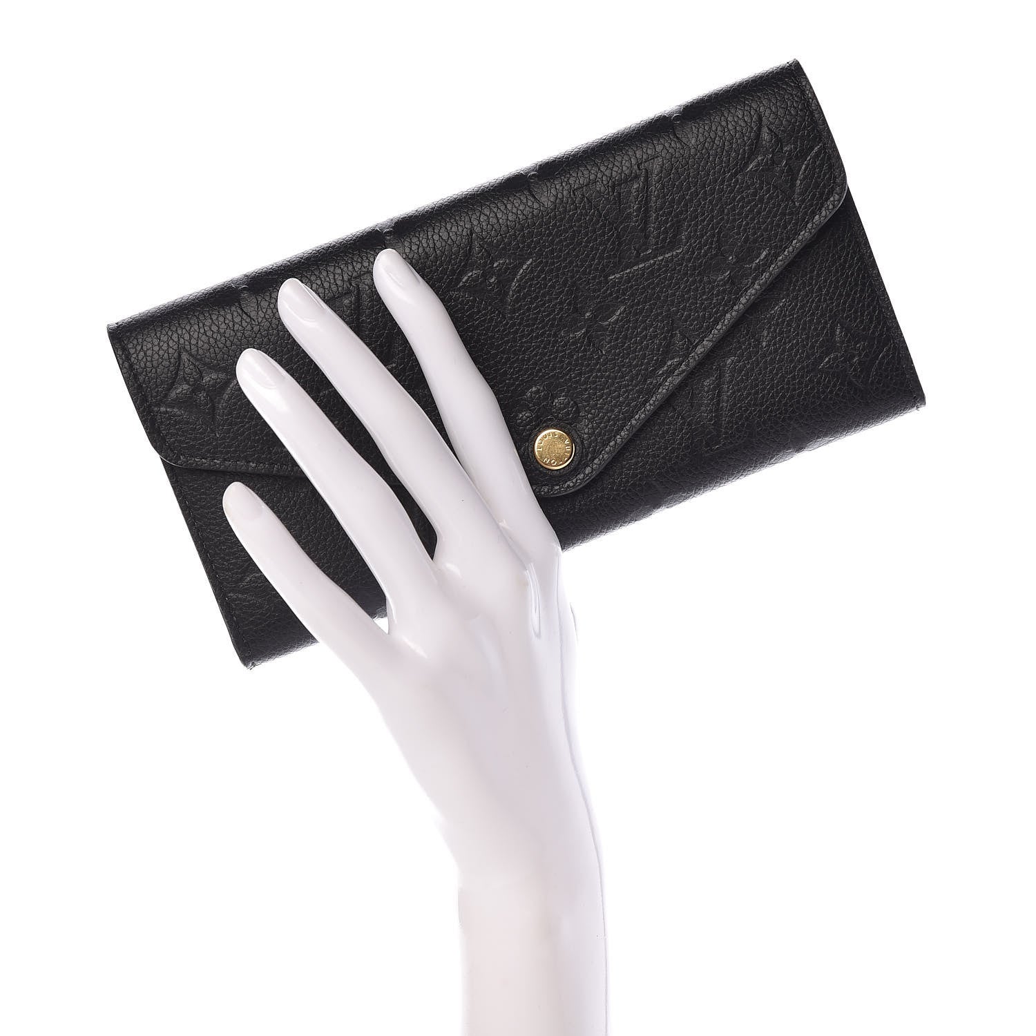 Louis Vuitton Empreinte Josephine Wallet Black 2 of 9