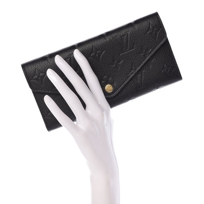 Louis Vuitton Empreinte Josephine Wallet Black 2 of 9