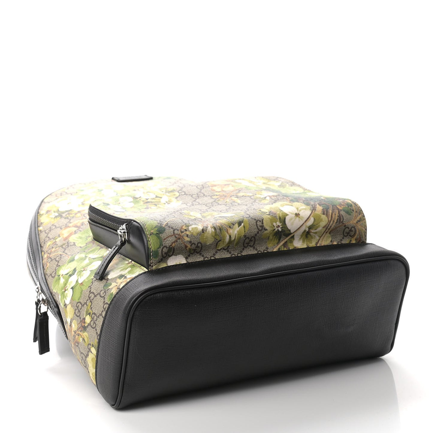 GG Supreme Monogram Blooms Medium Day Backpack Beige New Military Black