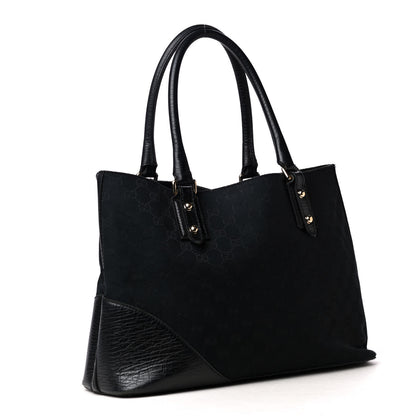 Gucci Monogram Medium Hasler Tote Black 2 of 4