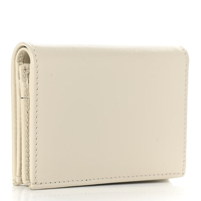 Gucci Boarded Plutone Calfskin Horsebit 1955 Card Case Wallet Mystic White 3 of 9