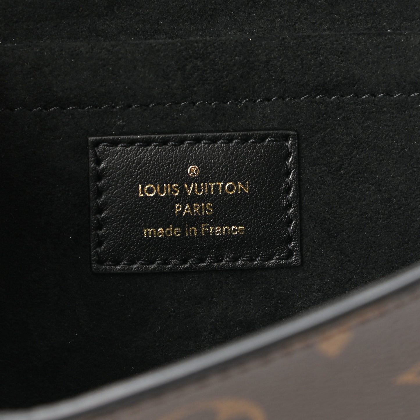 Monogram Padlock On Strap Black