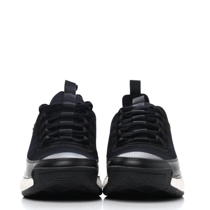Chanel Velvet Calfskin Mixed Fibers CC Sneakers 38 Black 2 of 4