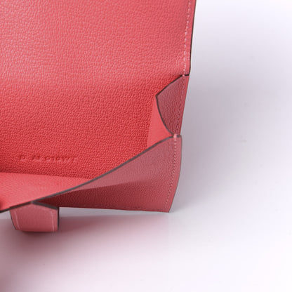 Hermes Chevre Mysore Mini Bearn Wallet Rose Lipstick 8 of 10
