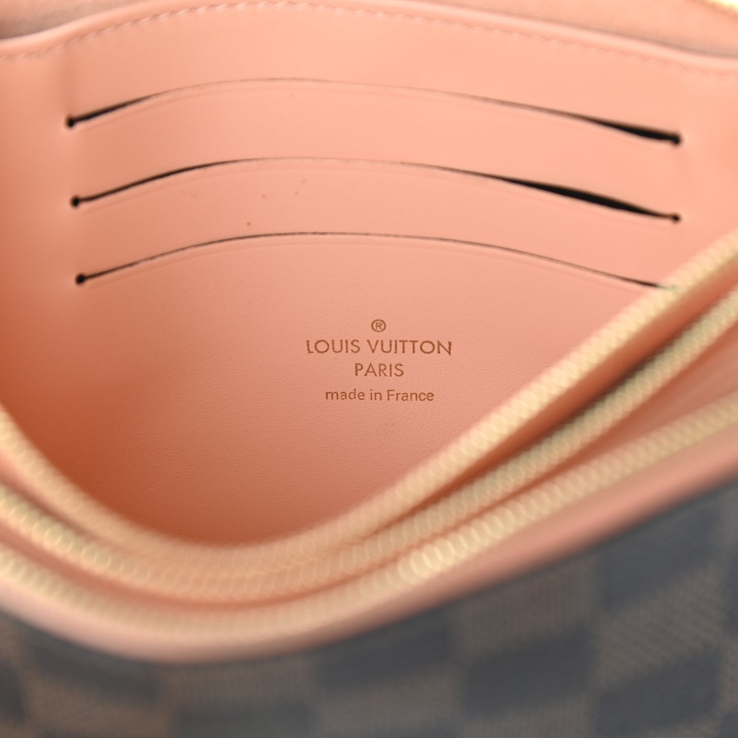 Damier Ebene Double Zip Pochette