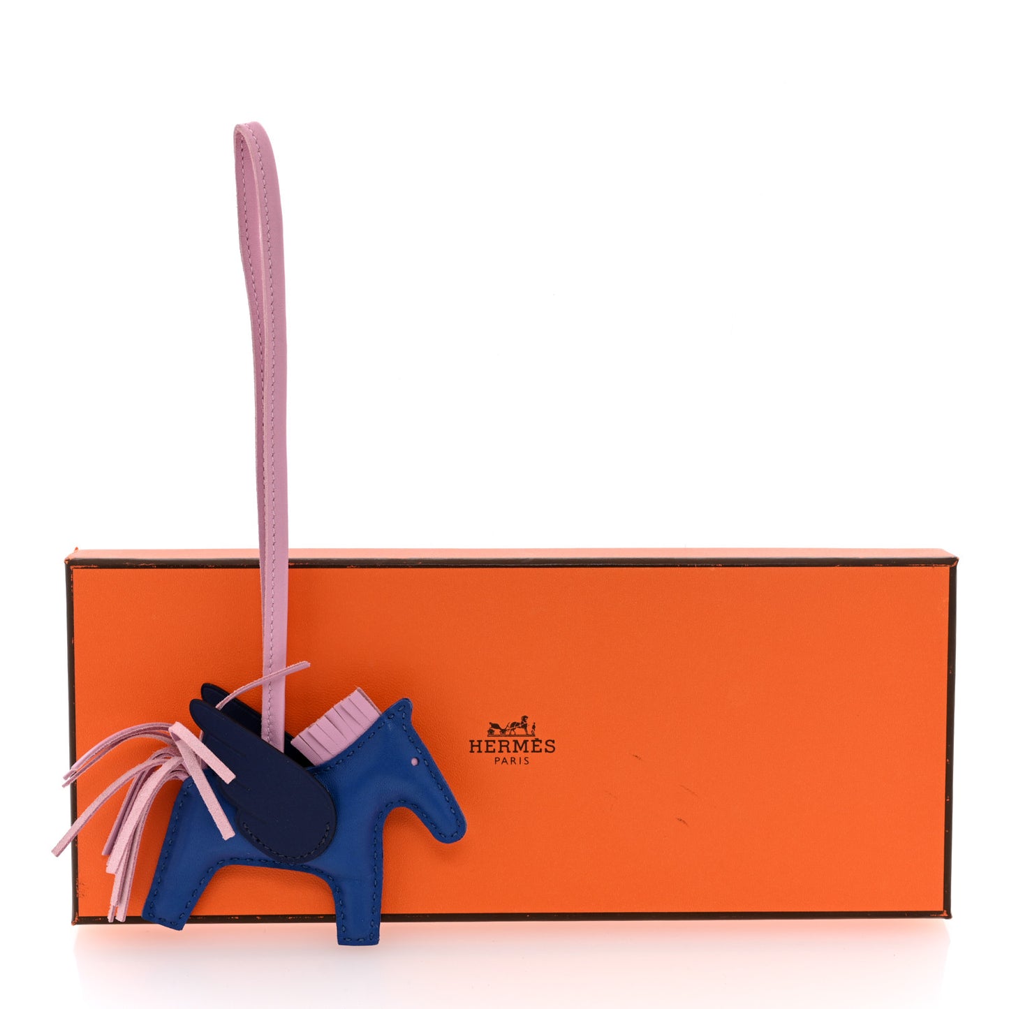Milo Lambskin Grigri Rodeo Pegase Horse Bag Charm PM Bleu France Mauve Sylvestre Bleu Saphir