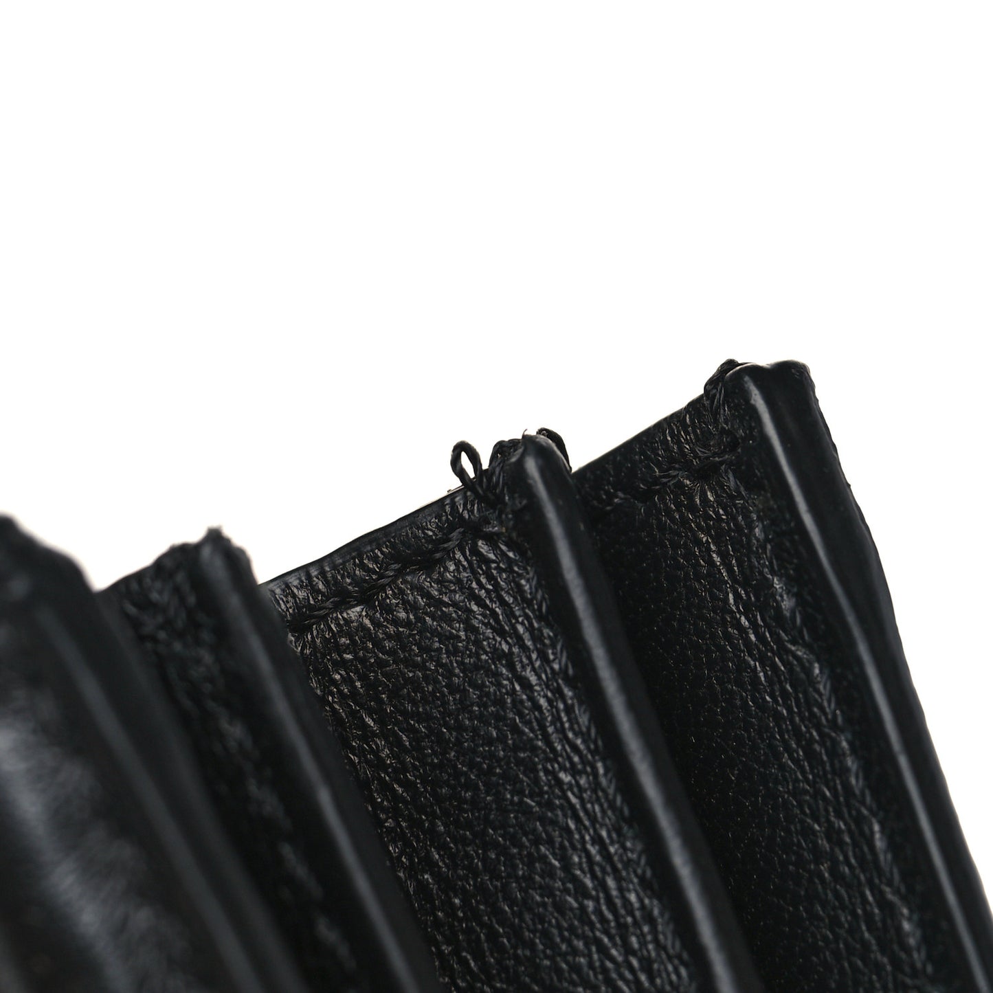 Nappa FF 1974 Embossed Baguette Clutch Black