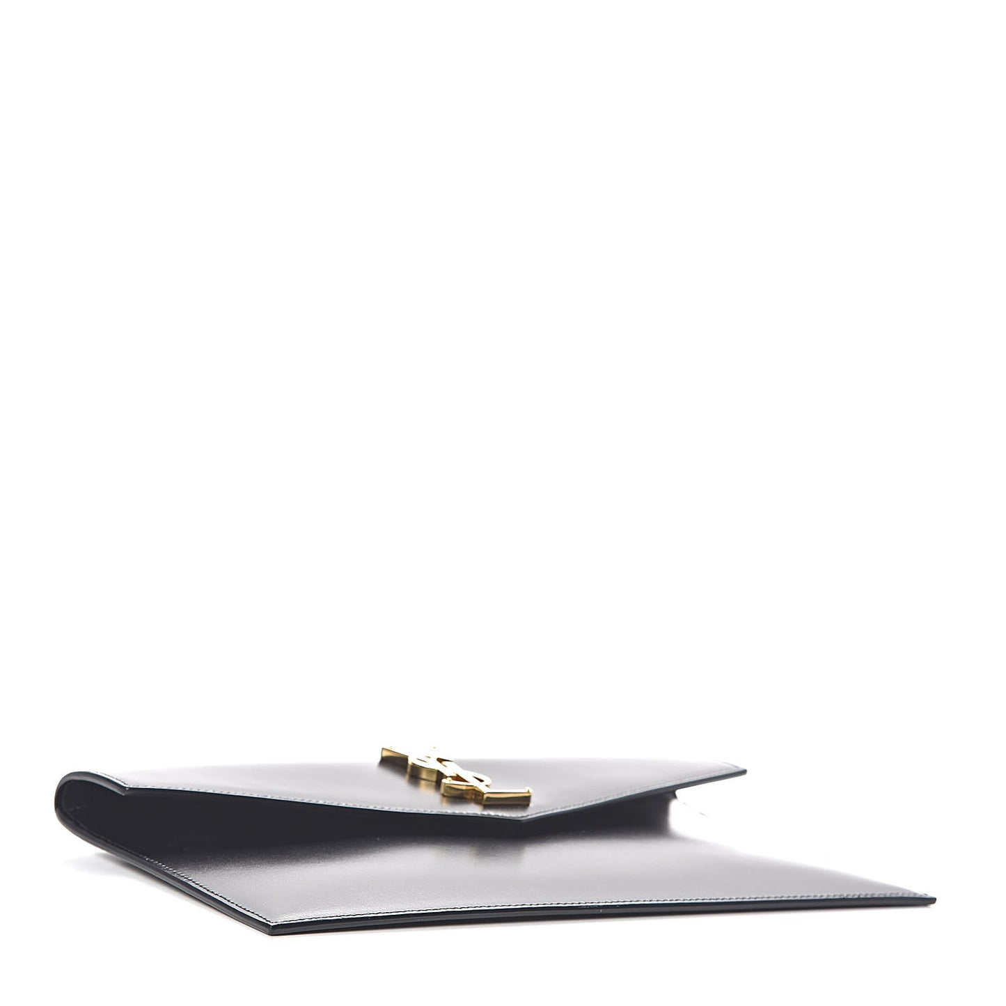 Smooth Shiny Calfskin Monogram Uptown Pouch Black