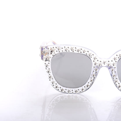 Gucci Acetate Crystal Oversize Mirrored Star Sunglasses GG0116S 7 of 8