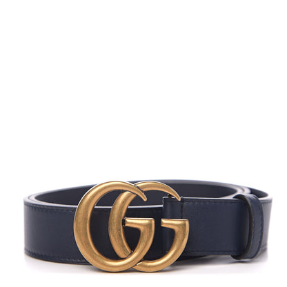 Gucci Moon Calfskin Double G 30mm Belt 90 36 Blue 1 of 5
