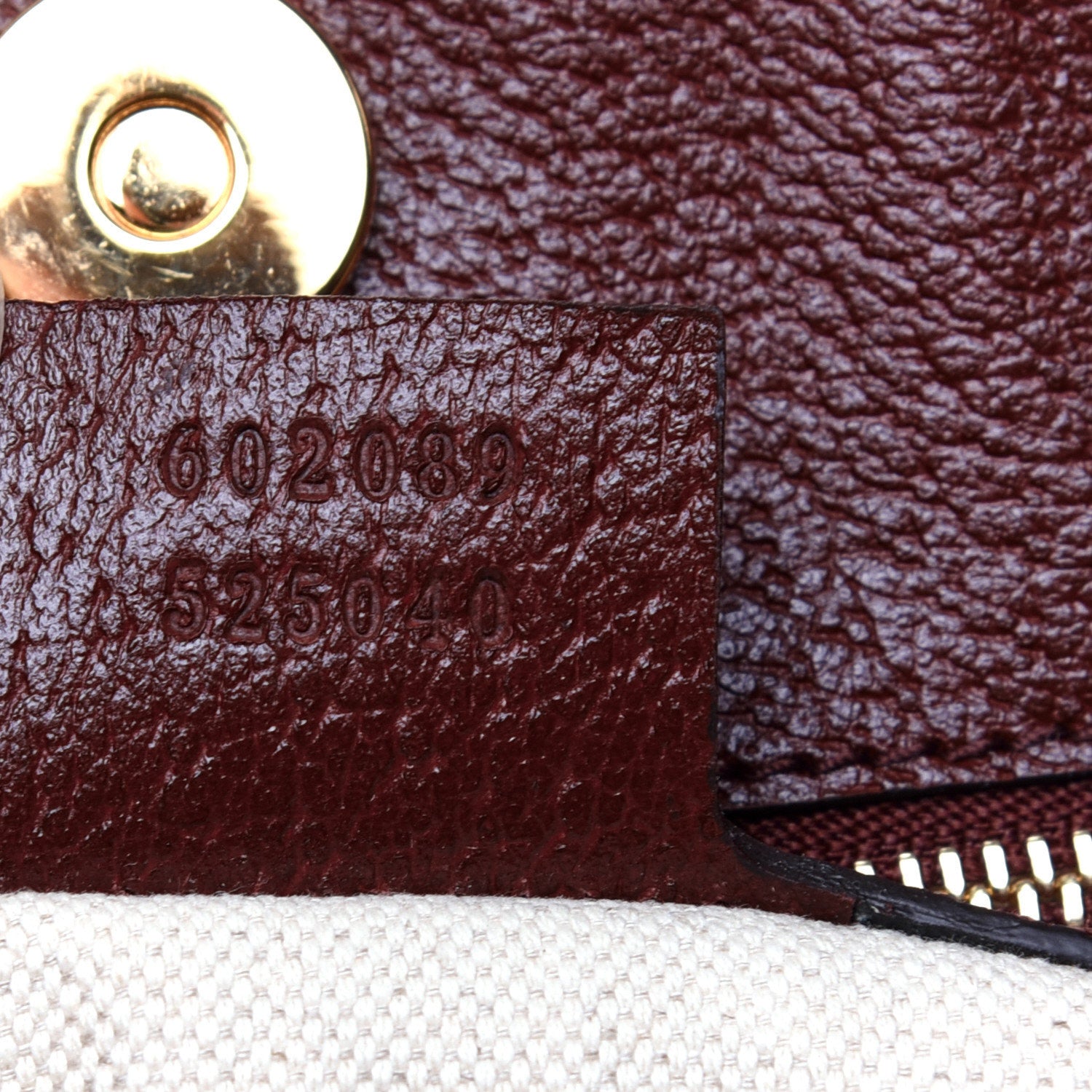 Gucci Monogram Textured Dollar Calfskin Horsebit 1955 Cinch Top Messenger Bag Sahara Rubino Chardonnay 9 of 10