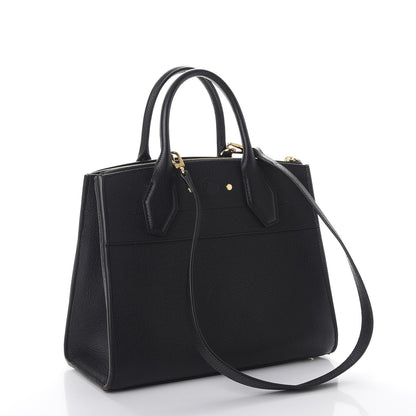 Louis Vuitton Taurillon City Steamer PM Black 3 of 8