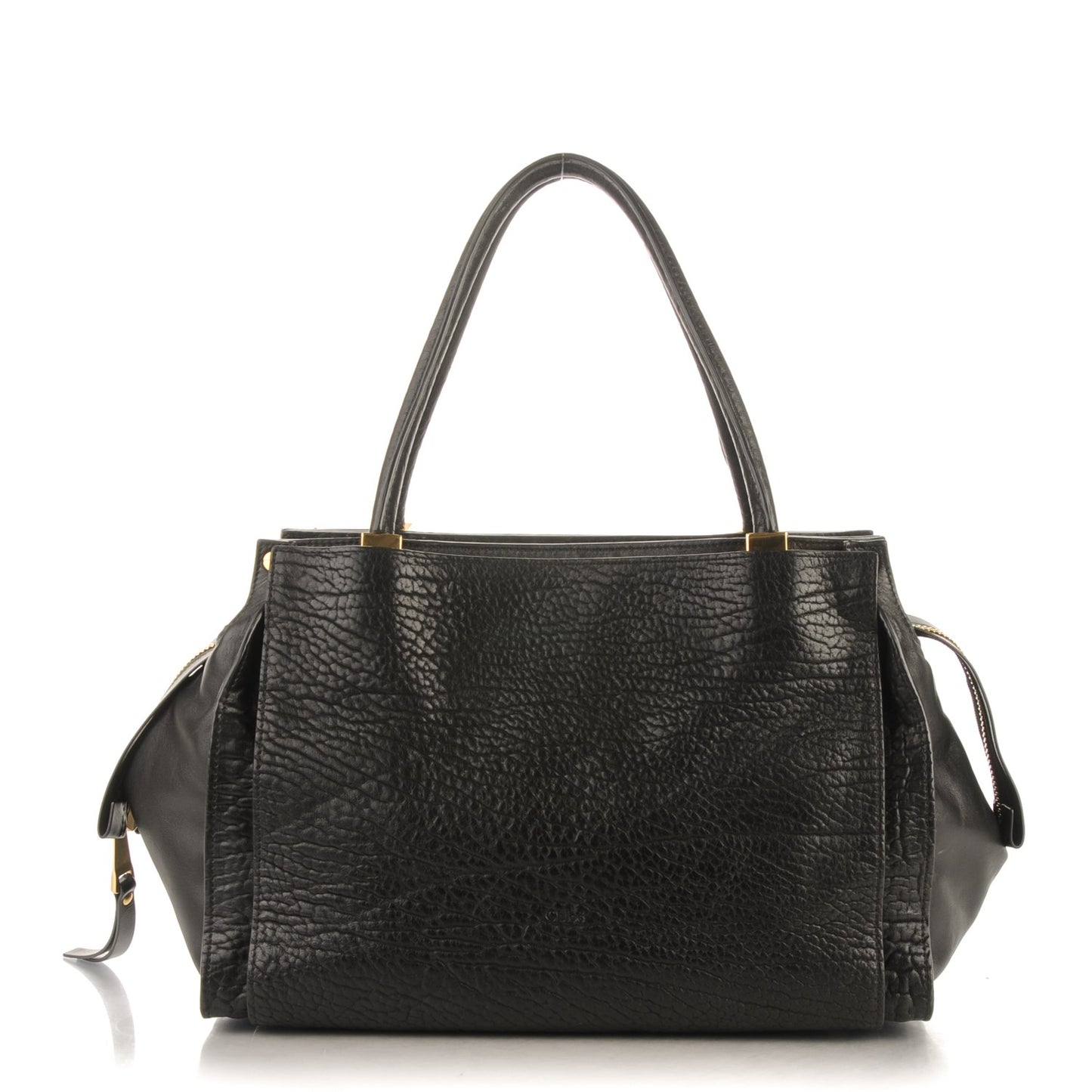 Pebbled Calfskin Dree Shoulder Bag Black
