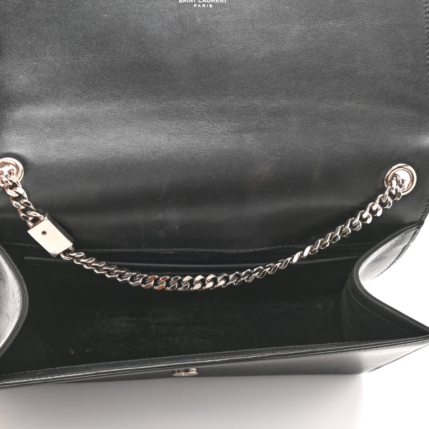 Smooth Calfskin Medium Classic Monogram Kate Tassel Satchel Black