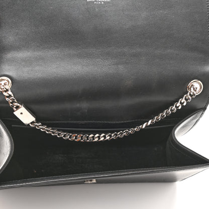 Saint Laurent Smooth Calfskin Medium Classic Monogram Kate Tassel Satchel Black 4 of 10