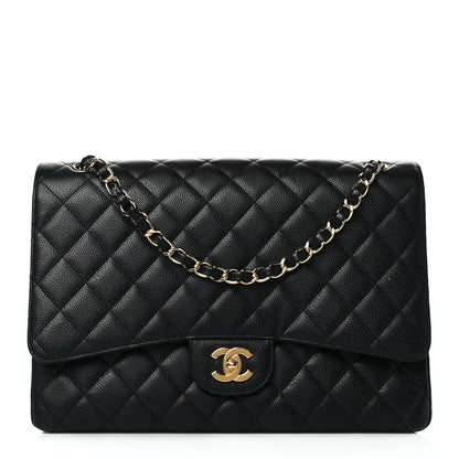 Chanel Caviar Quilted Maxi Single Flap Black 1 of 10