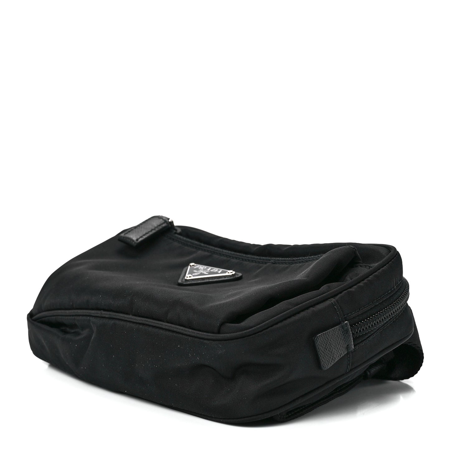 Re-Nylon Saffiano Belt Bag Black