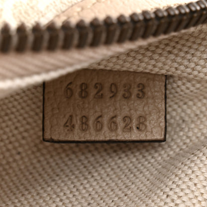 Gucci GG Supreme Monogram Textured Calfskin Web Retro Interlocking G Belt Bag Beige Mystic White Oatmeal 7 of 11
