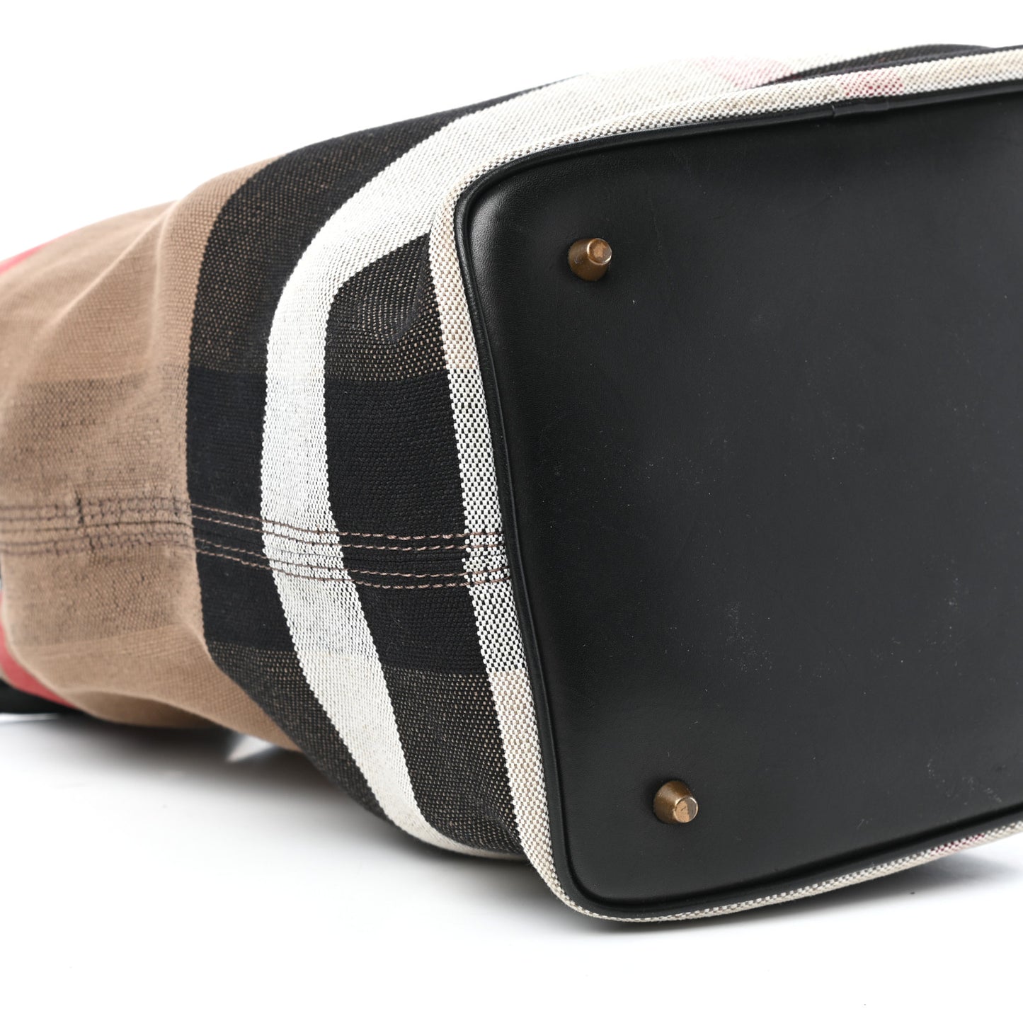 Canvas Mega Check Medium Ashby Hobo Black