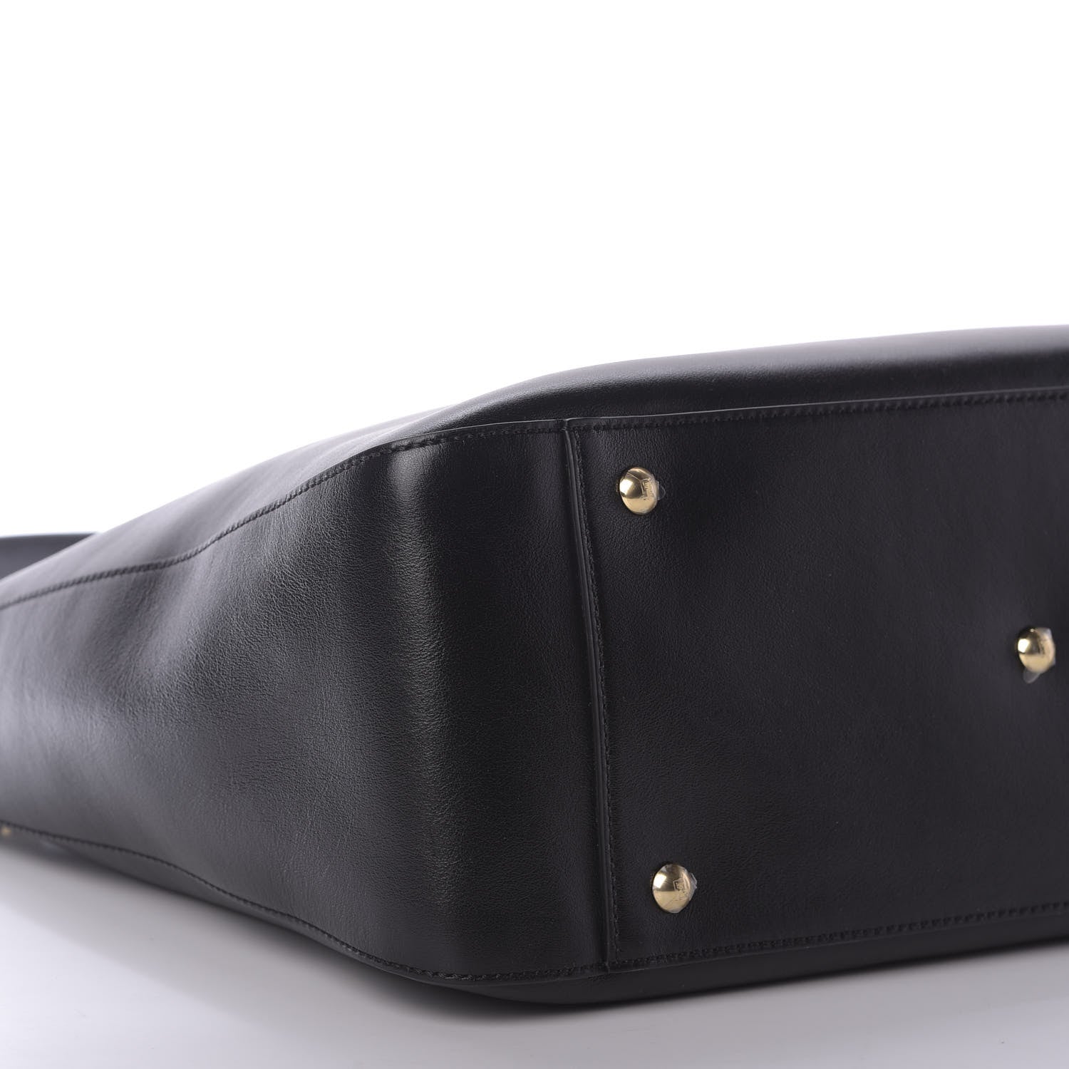 Fendi Vitello Glacier Medium FF Tote Black 7 of 10