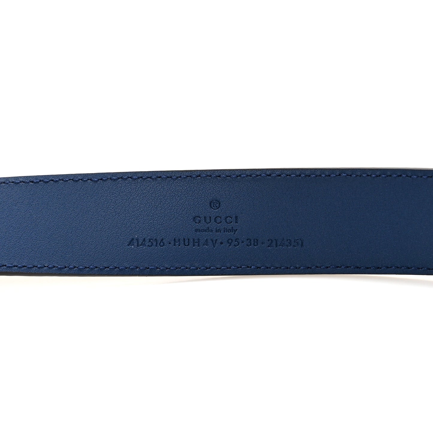 GG Supreme Monogram Plutone Calfskin Enamel Double G 30mm Belt 95 38 Beige Ebony Royale