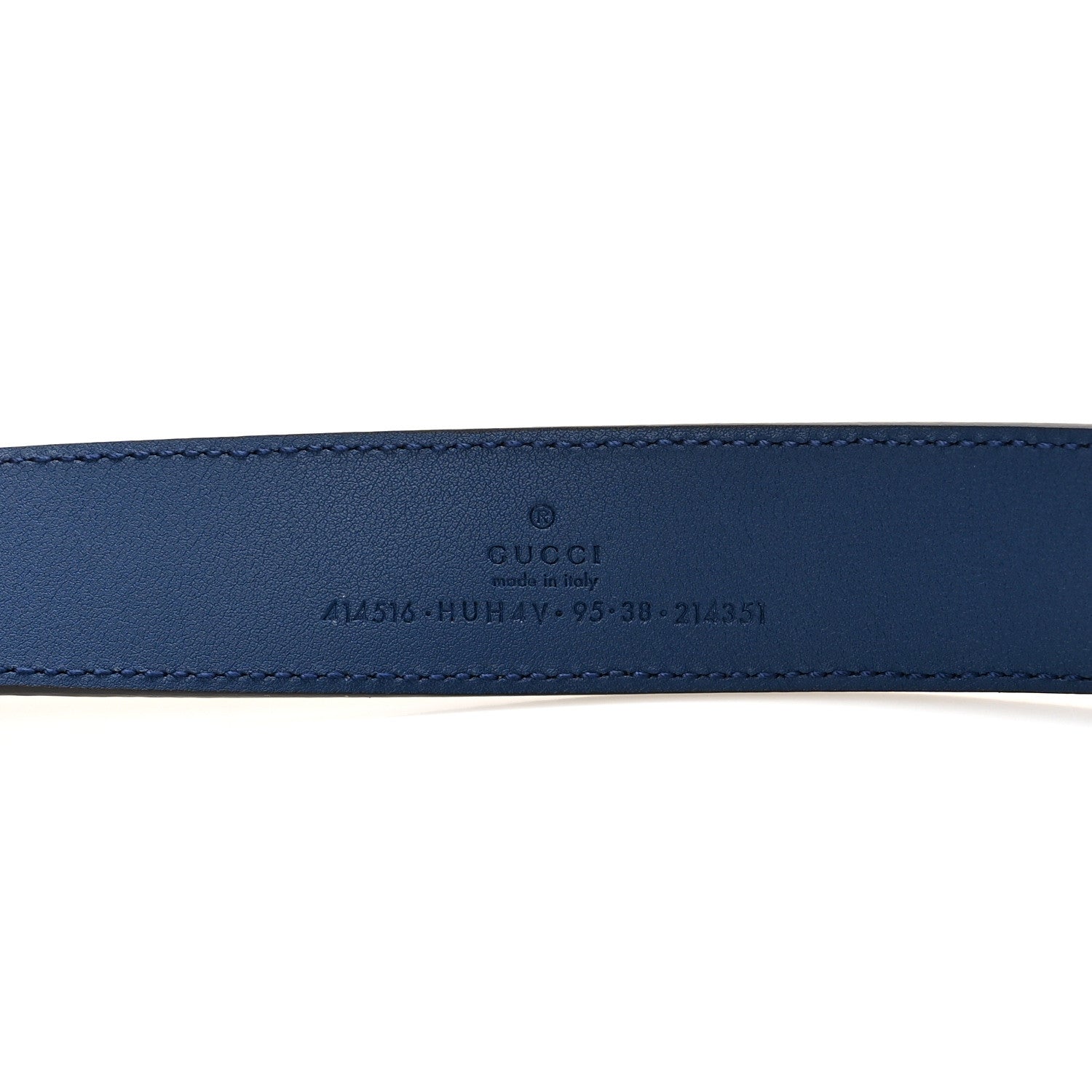 Gucci GG Supreme Monogram Plutone Calfskin Enamel Double G 30mm Belt 95 38 Beige Ebony Royale 3 of 5