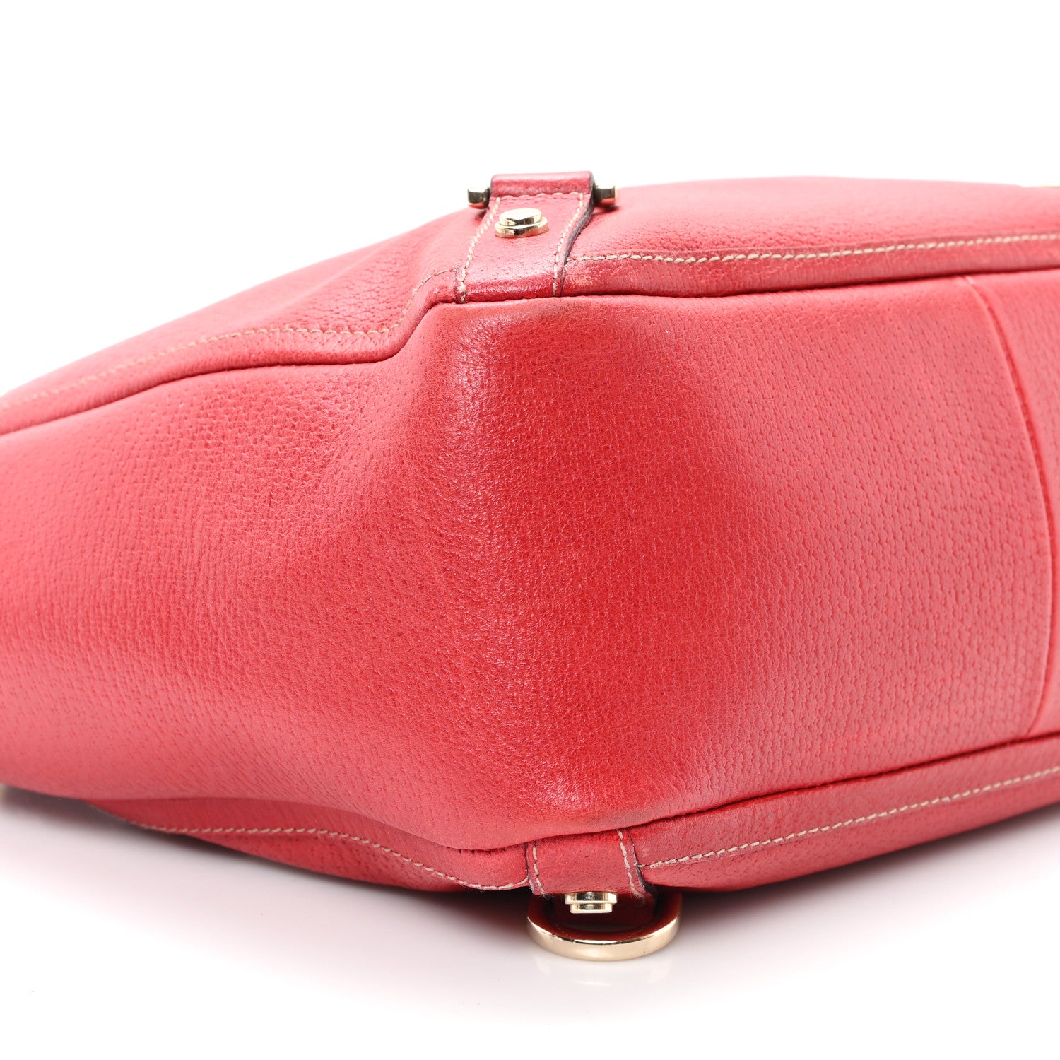Gucci Calfskin Small Abbey Tote Red 9 of 13