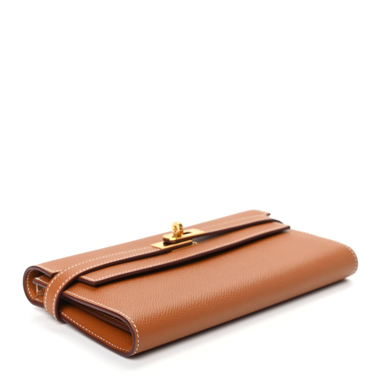 Hermes Epsom Kelly Longue Wallet Gold 4 of 6