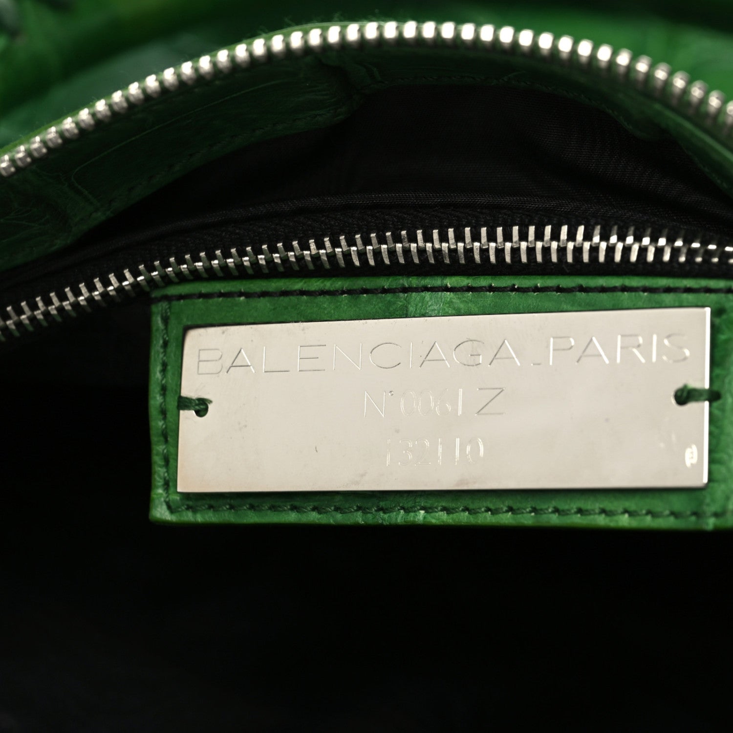 Balenciaga Crocodile Classic Silver Hardware Work Green 10 of 10