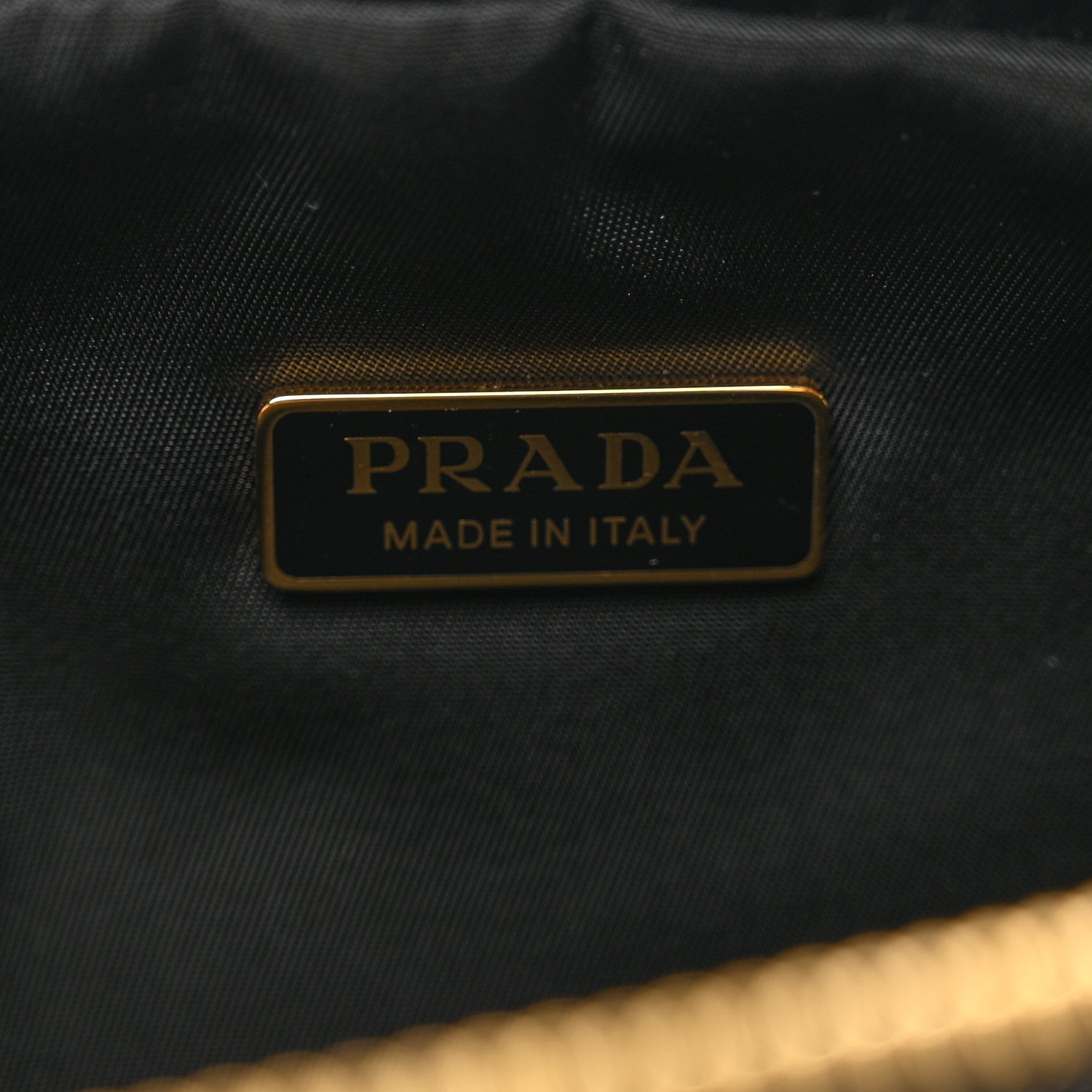 Prada Tessuto Nylon Saffiano Re-Edition 1978 Pouch Black 6 of 6