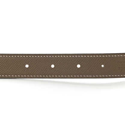 Hermes Epsom Swift 24mm Mors H Belt 75 Etoupe Black 4 of 6