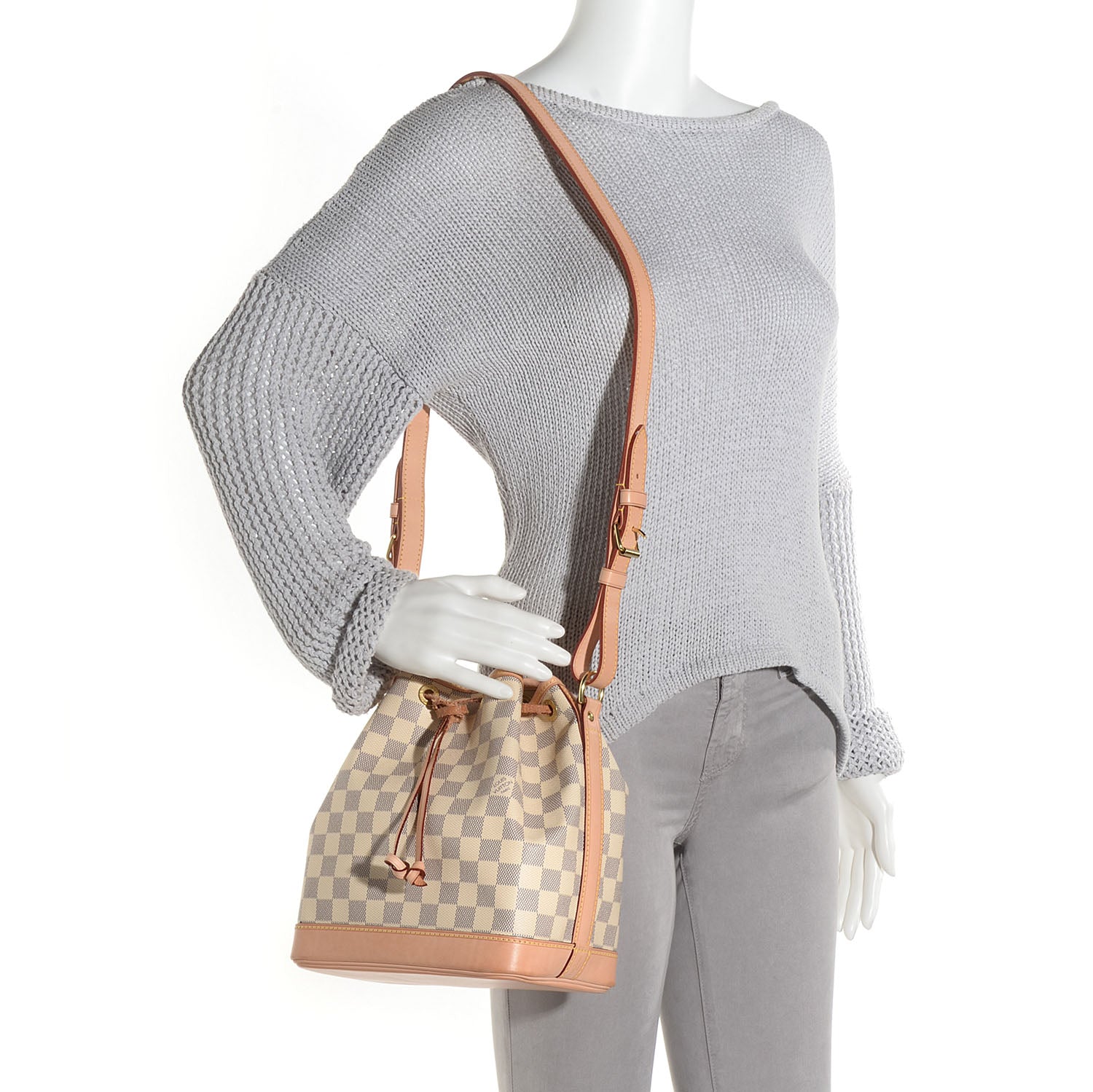 Louis Vuitton Damier Azur Noe BB 2 of 9