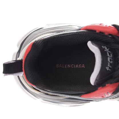 Balenciaga Rubber Mesh Bi-Color Womens Track.2 Open Sneakers 35 Black Grey Red 8 of 10
