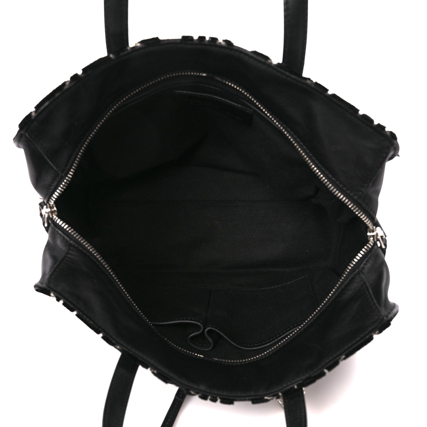 Alexander McQueen Velvet Shopper Tote Black 5 of 12